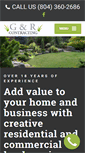 Mobile Screenshot of gandrcontracting.com